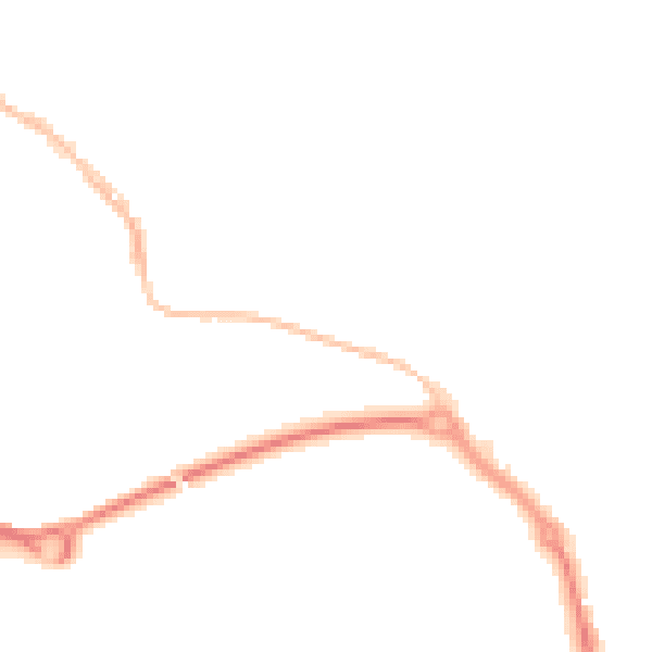 Night-time road noise heatmap for TR10 8AD