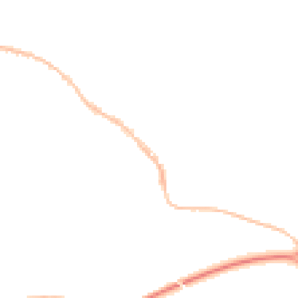 Night-time road noise heatmap for TR10 8AE