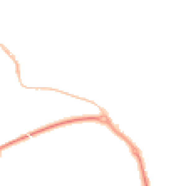 Night-time road noise heatmap for TR10 8AW