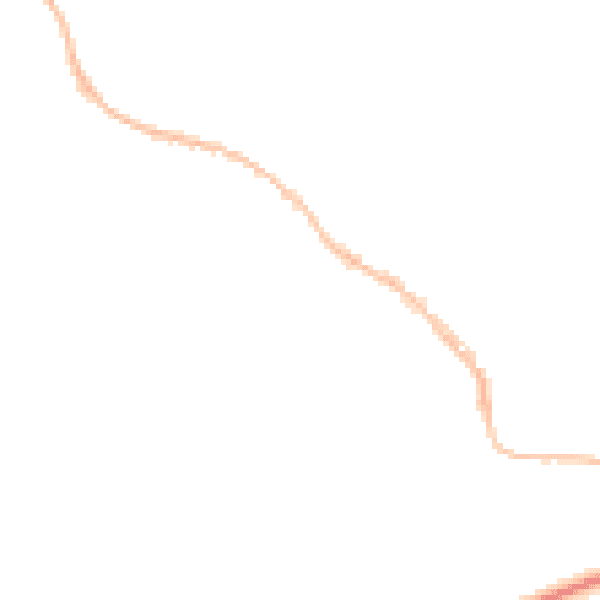 Night-time road noise heatmap for TR10 8BL