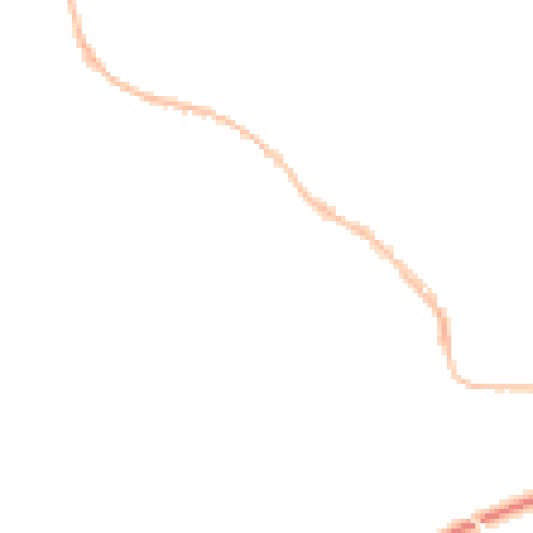 Night-time road noise heatmap for TR10 8BQ