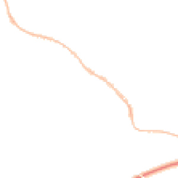Night-time road noise heatmap for TR10 8EB