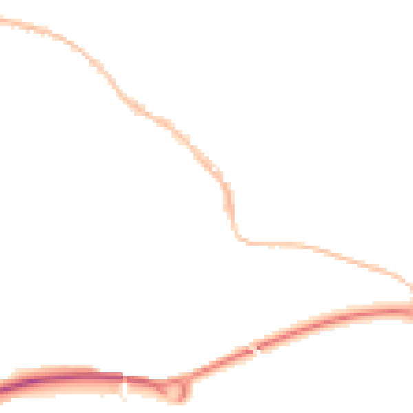 Night-time road noise heatmap for TR10 8GW