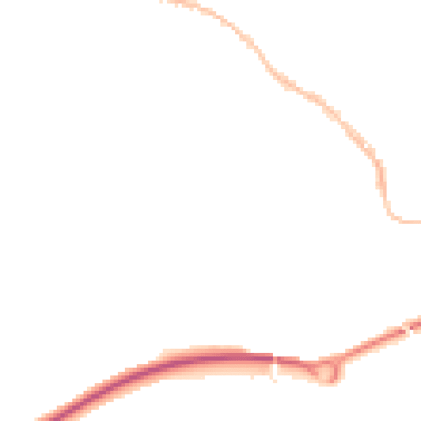 Night-time road noise heatmap for TR10 8LJ