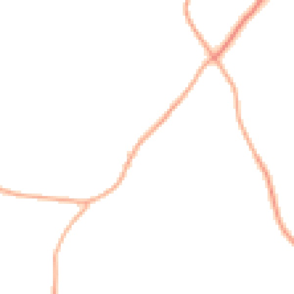 Daytime road noise heatmap for TR10 9BJ