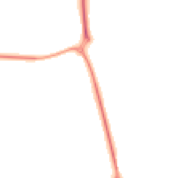Night-time road noise heatmap for TR10 9DF