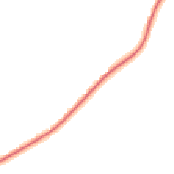 Night-time road noise heatmap for TR10 9EG