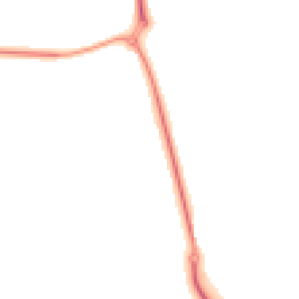 Night-time road noise heatmap for TR10 9FA