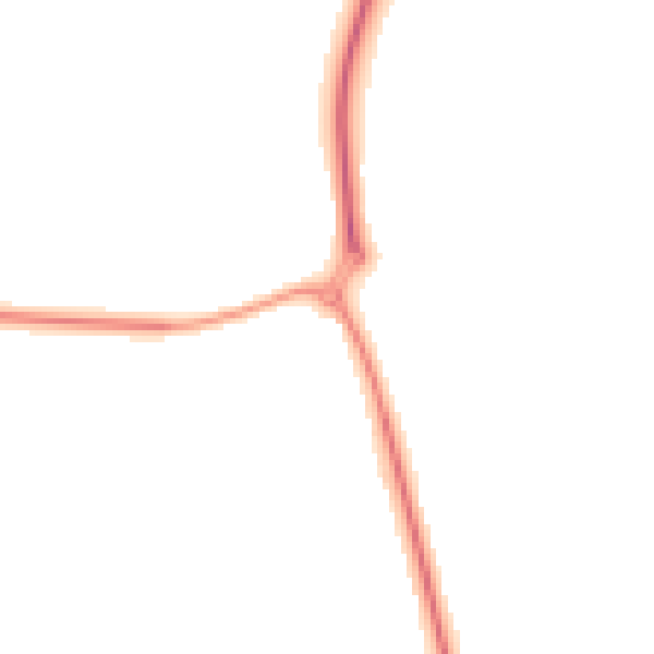 Night-time road noise heatmap for TR10 9FB