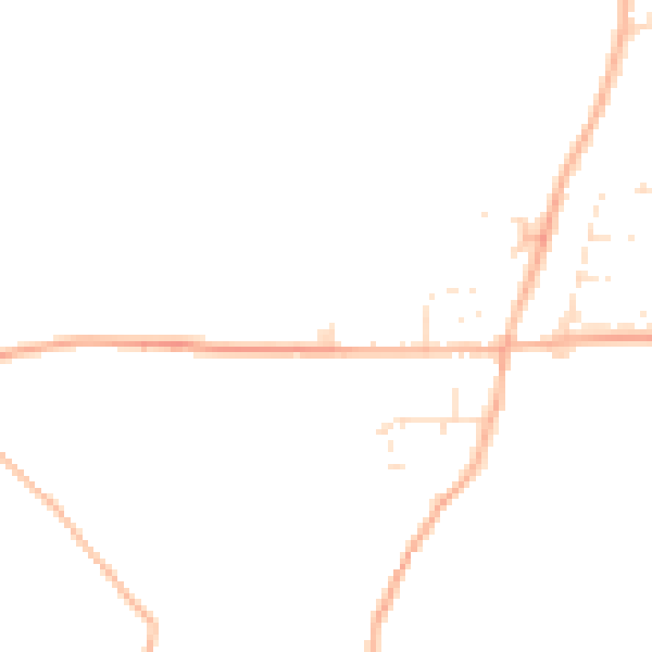 Daytime road noise heatmap for TR10 9FG