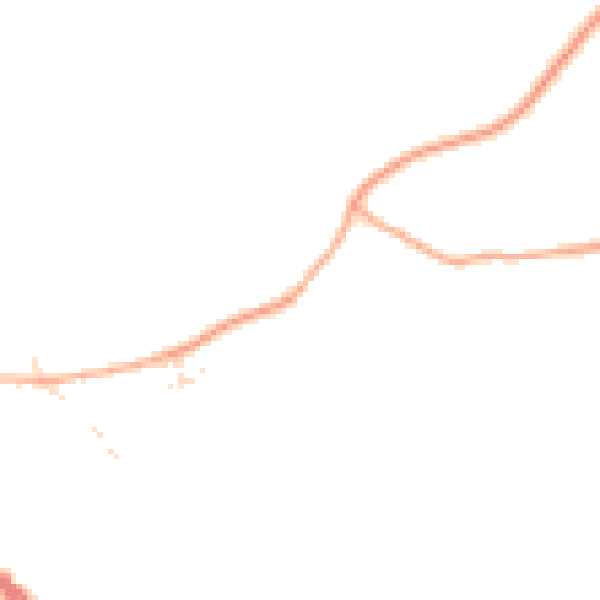 Daytime road noise heatmap for TR10 9LJ