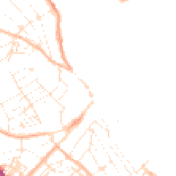 Daytime road noise heatmap for TR11 2AD