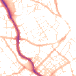 Daytime road noise heatmap for TR11 2AH