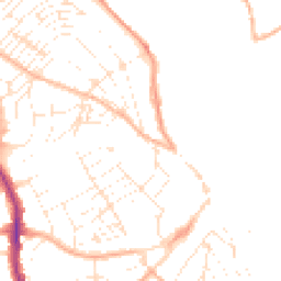 Daytime road noise heatmap for TR11 2AJ