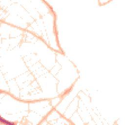 Daytime road noise heatmap for TR11 2AN