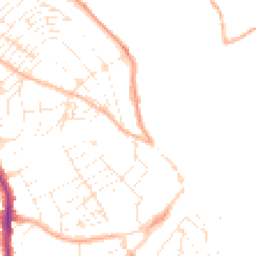 Daytime road noise heatmap for TR11 2AQ