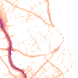 Daytime road noise heatmap for TR11 2AT