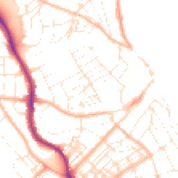 Daytime road noise heatmap for TR11 2AU