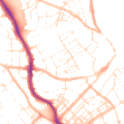 Daytime road noise heatmap for TR11 2AX