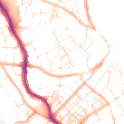 Daytime road noise heatmap for TR11 2AZ