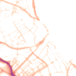 Daytime road noise heatmap for TR11 2BS