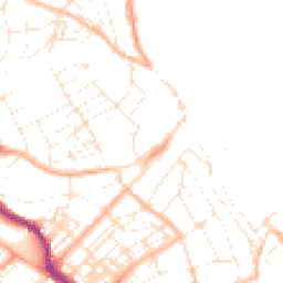Daytime road noise heatmap for TR11 2BT