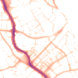 Daytime road noise heatmap for TR11 2DA
