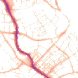 Daytime road noise heatmap for TR11 2DB