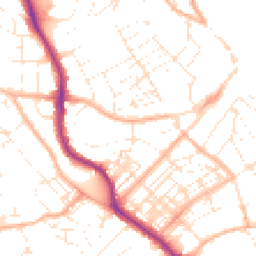 Daytime road noise heatmap for TR11 2DH
