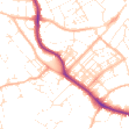 Daytime road noise heatmap for TR11 2EE