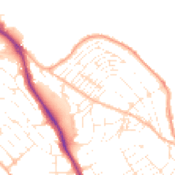 Daytime road noise heatmap for TR11 2PW