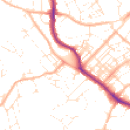 Daytime road noise heatmap for TR11 2RE