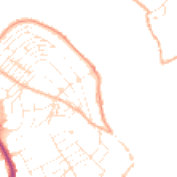 Daytime road noise heatmap for TR11 2SS