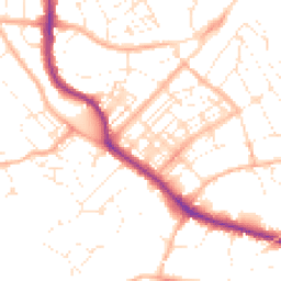 Daytime road noise heatmap for TR11 3BZ