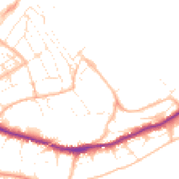 Daytime road noise heatmap for TR11 3JL