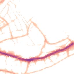 Daytime road noise heatmap for TR11 3JP