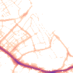 Daytime road noise heatmap for TR11 3NW