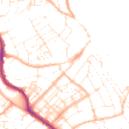 Daytime road noise heatmap for TR11 3PL