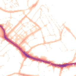 Daytime road noise heatmap for TR11 3RR