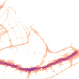 Daytime road noise heatmap for TR11 4AU