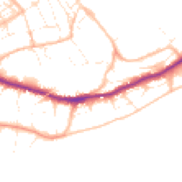 Daytime road noise heatmap for TR11 4AZ