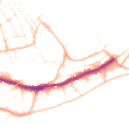 Daytime road noise heatmap for TR11 4BA