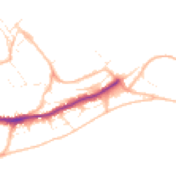 Daytime road noise heatmap for TR11 4BL