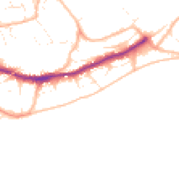 Daytime road noise heatmap for TR11 4BU