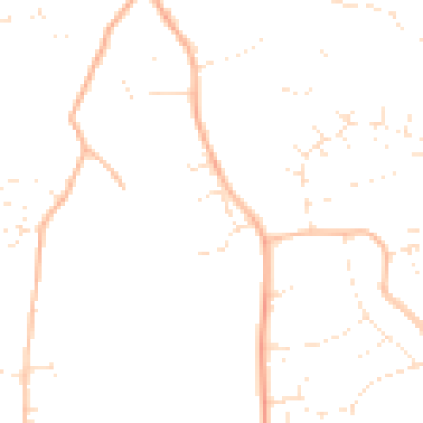 Daytime road noise heatmap for TR11 4FU