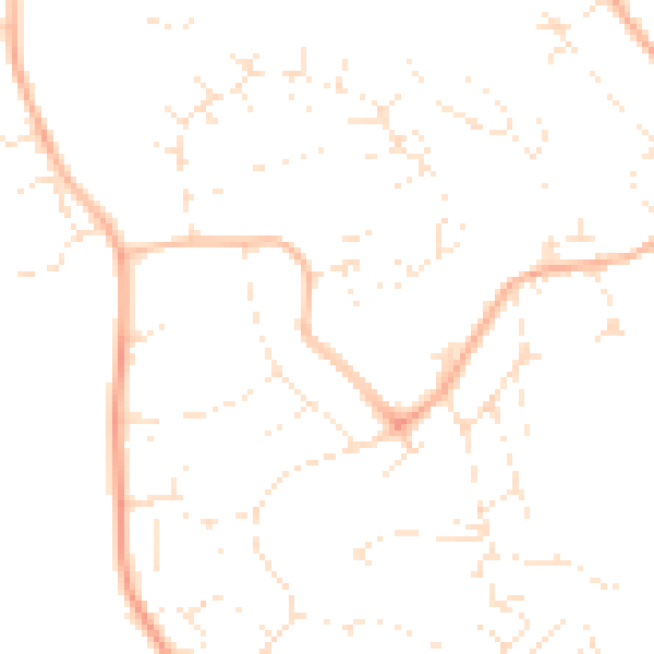 Daytime road noise heatmap for TR11 4GL