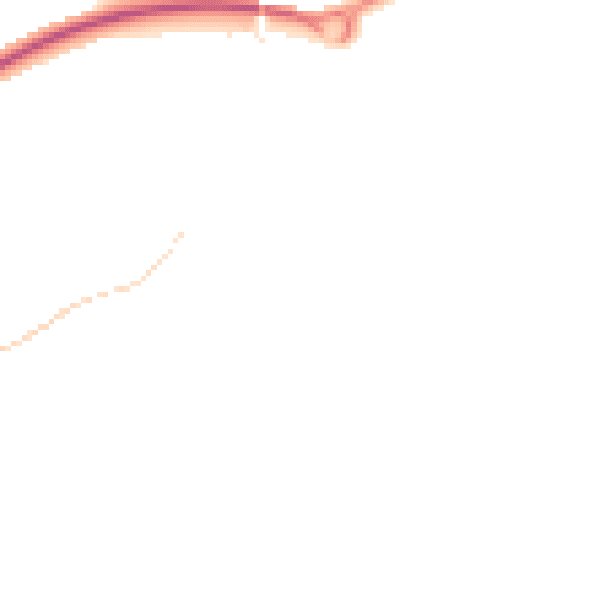 Night-time road noise heatmap for TR11 4JH