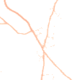 Daytime road noise heatmap for TR11 5EW
