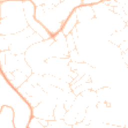 Daytime road noise heatmap for TR11 5FS