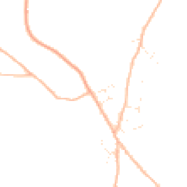 Daytime road noise heatmap for TR11 5GY